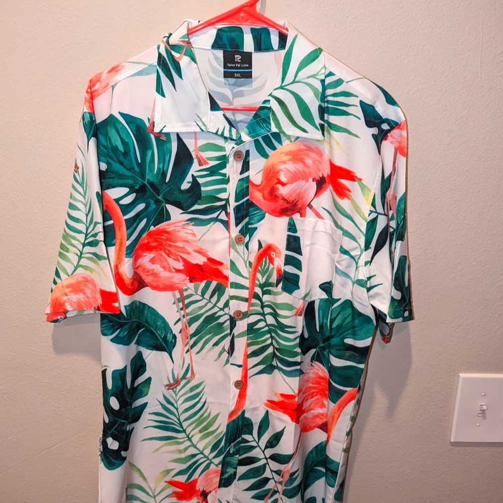 Flamingo Button Up